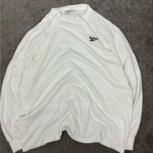 Vintage‎ 90s white reebok long sleeve tshirt